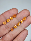 Natural Spessartine Garnet Gemstone Faceted Cut Pear Shape High Quality Loose Gemstones For Jewelry Making 6x4 MM Size 9 Pcs V5244