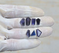 Natural Iolite Gemstone Step Cut Fancy Shape Cabochon High Quality Loose Gemstones For Jewelry Making 9-15 MM Size 7 Pcs V4221