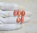 Natural Sunstone Gemstone Smooth Mix Shape Cabochon High Quality Loose Gemstones For Jewelry Making 14-22 MM Size 5 Pcs V4231