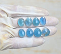 Natural Fluorite Gemstone Rose Cut Fancy Shape Cabochon High Quality Loose Gemstones For Jewelry Making 14-15 MM Size 8 Pcs V4237
