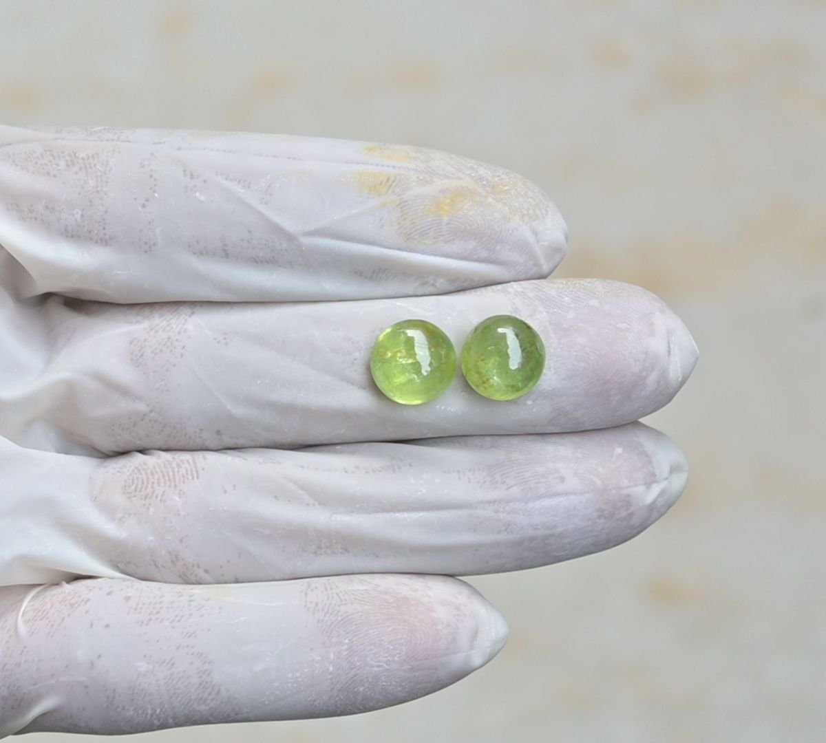 Natural Mint Kyanite Gemstone Smooth Round Shape Cabochon High Quality Loose Gemstones For Jewelry Making 10 MM Size 2 Pcs V4251