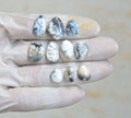 Natural Dendrite Opal Gemstone Smooth Fancy Shape Cabochon High Quality Loose Gemstones For Jewelry Making 11-17 MM Size 10 Pcs V4263