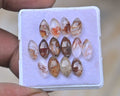 Natural Herkimer Lodolite Gemstone Rose Cut Marquise Shape Cabochon High Quality Loose Gemstones For Jewelry Making 10x5 MM Size 14 Pcs V4694