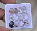 Natural Herkimer Lodolite Gemstone Rose Cut Fancy Shape Cabochon High Quality Loose Gemstones For Jewelry Making 8-10 MM Size 12 Pcs V4696