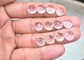 Natural Crystal Gemstone Rose Cut Round Shape Cabochon High Quality Loose Gemstones For Jewelry Making 10 MM Size 12 Pcs V3729