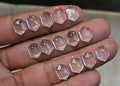 Natural Crystal Gemstone Step Cut Hexagon Shape Cabochon High Quality Loose Gemstones For Jewelry Making 12x8 MM Size 14 Pcs V3730