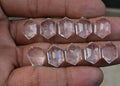 Natural Crystal Gemstone Step Cut Hexagon Shape Cabochon High Quality Loose Gemstones For Jewelry Making 14x10 MM Size 10 Pcs V3731