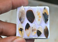 Natural Scenic Agate Gemstone Smooth Marquise Shape Cabochon High Quality Loose Gemstone For Jewelry Making 14-23 MM Size 8 Pcs V3737