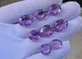 Natural Amethyst Gemstone Faceted Cut Mix Shape High Quality Loose Gemstones For Jewelry Making 12-15 MM Size 8 Pcs V3742
