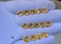 Natural Citrine Gemstone Faceted Cut Round Shape High Quality Loose Gemstones For Jewelry Making 8 MM Size 14 Pcs V3747