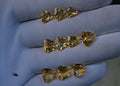 Natural Citrine Gemstone Faceted Cut Trillion Shape High Quality Loose Gemstones For Jewelry Making 7-10 MM Size 10 Pcs V3749