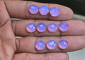 Natural Lavender Quartz Gemstone Rose Cut Round Shape Cabochon High Quality Loose Gemstones For Jewelry Making 10 MM Size 10 Pcs V3763