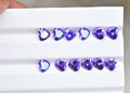 Zircon Gemstone Faceted Cut Heart Shape High Quality Loose Gemstones For Jewelry Making 7 MM Size 12 Pcs V3771