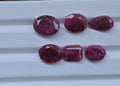 Natural Ruby Gemstone Faceted Cut Mix Shape Shape High Quality Loose Gemstones For Jewelry Making 11-15 MM Size 6 Pcs V3785