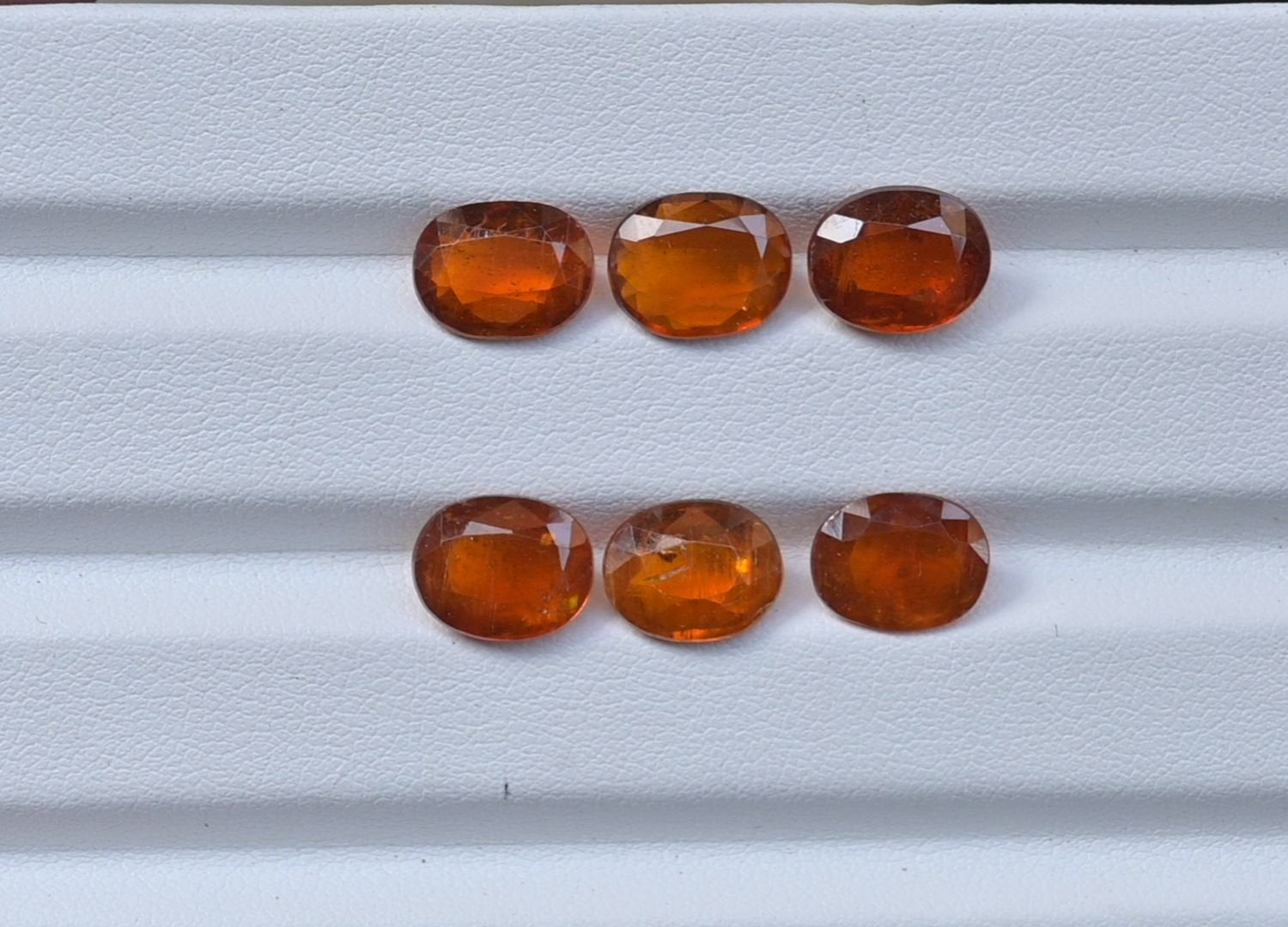 Natural Orange Kyanite Gemstone Faceted Cut Oval Shape High Quality Loose Gemstones For Jewelry Making 10x8 MM Size 6 Pcs V3786