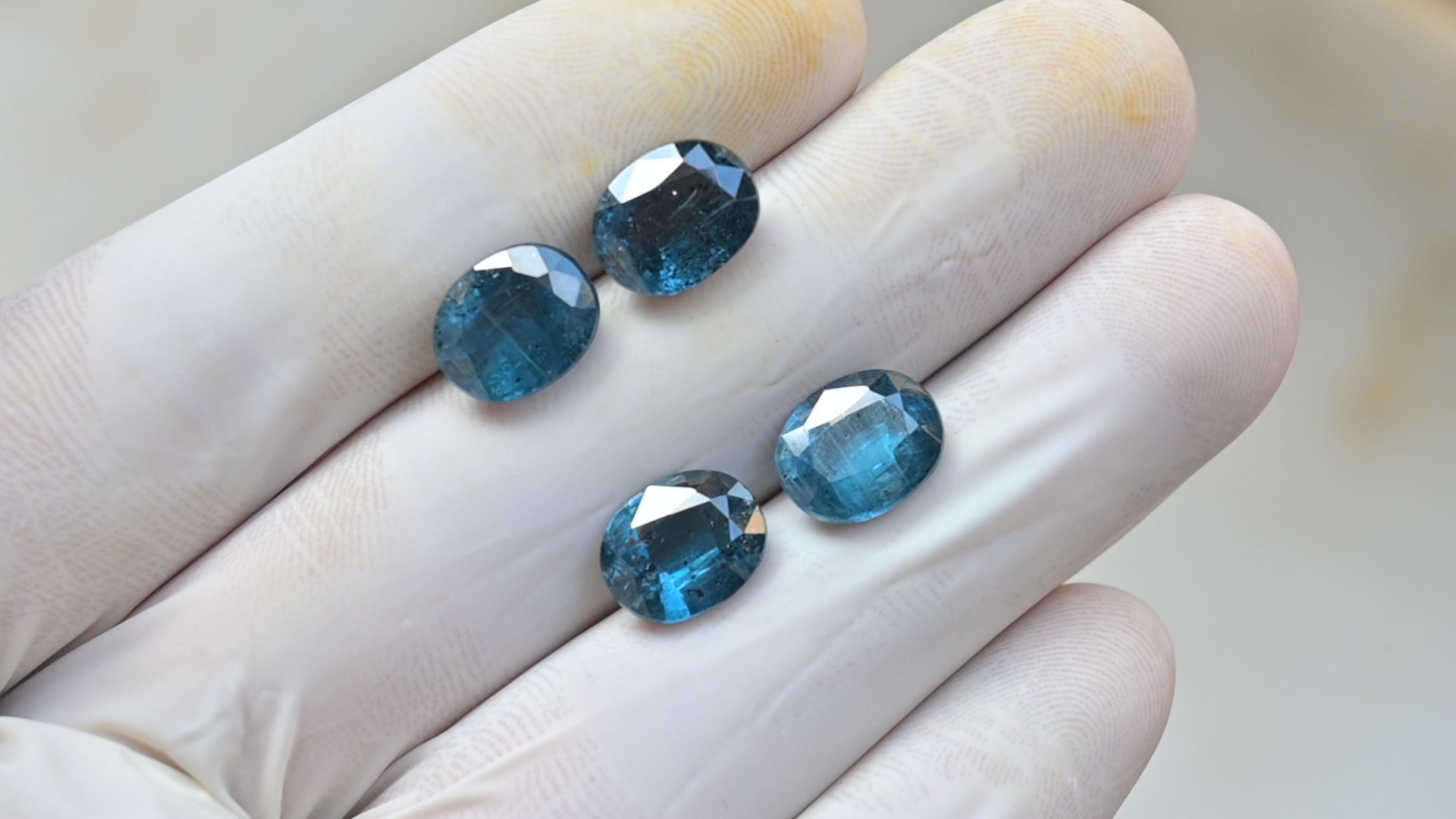 Natural Teal Green Kyanite Gemstone Faceted Cut Oval High Quality Loose Gemstone For Jewelry Making Wholesalegems 10x8 MM Size 4 Pcs SM25451