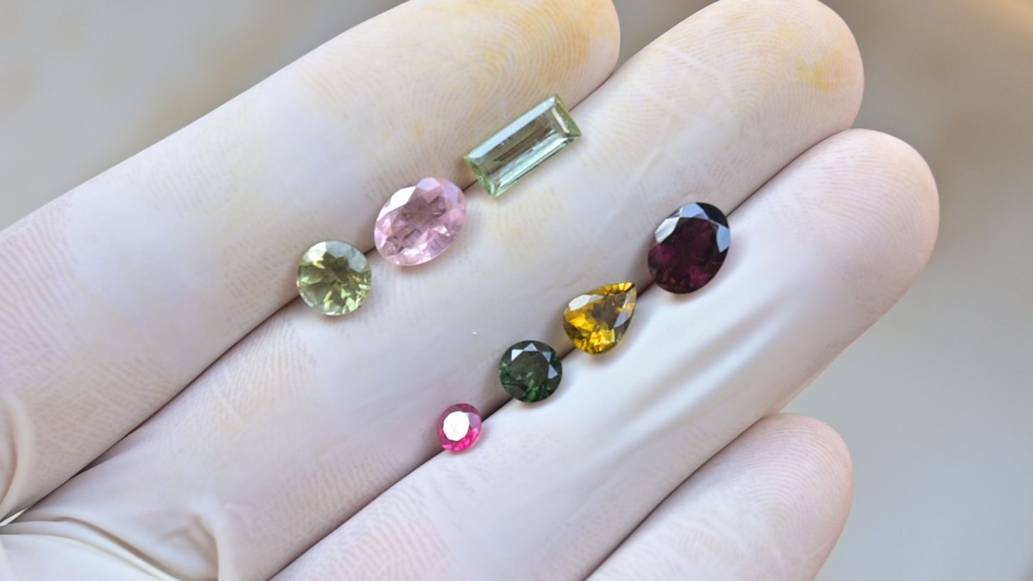 Natural Tourmaline Gemstone Faceted Cut Mix Loose Gemstone For Jewelry Making Wholesalegems 4-9 MM Size 7 Pcs SM25453