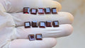 Natural Garnet Gemstone Faceted Cut Cushion Shape High Quality Loose Gemstone For Jewelry Making Wholesalegems 7 MM Size 12 Pcs SM25457