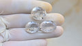 Natural Super Seven Gemstone Faceted Cut Oval High Quality Loose Gemstone For Jewelry Making Wholesalegems 17-19 MM Size 3 Pcs SM25459