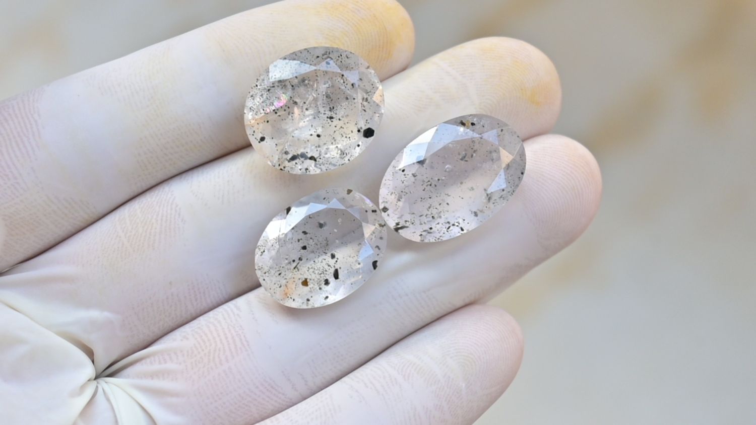 Natural Super Seven Gemstone Faceted Cut Oval High Quality Loose Gemstone For Jewelry Making Wholesalegems 17-19 MM Size 3 Pcs SM25459