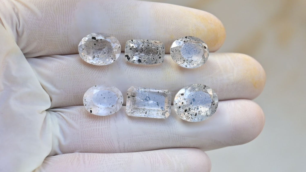 Natural Super Seven Gemstone Faceted Cut Mix Shape High Quality Loose Gemstone For Jewelry Making Wholesalegems 12-14 MM Size 6 Pcs SM25461