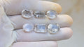 Natural Super Seven Gemstone Faceted Cut Mix Shape High Quality Loose Gemstone For Jewelry Making Wholesalegems 12-14 MM Size 6 Pcs SM25461