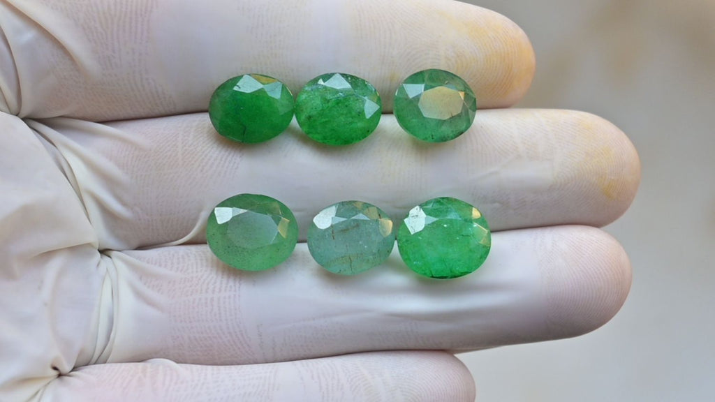 Natural Beryl Gemstone Faceted Cut Oval Shape High Quality Loose Gemstone For Jewelry Making Wholesalegems 10-12 MM Size 6 Pcs SM25463