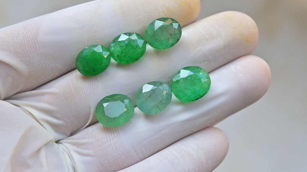 Natural Beryl Gemstone Faceted Cut Oval Shape High Quality Loose Gemstone For Jewelry Making Wholesalegems 10-12 MM Size 6 Pcs SM25463