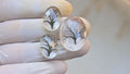 Natural Crystal Quartz Doublet Gemstone Rose Cut Oval Shape Cabochon Loose Gemstone For Jewelry Making Wholesalegems 17-25 MM Size 3 Pcs SM25464