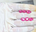 Natural Thailand Pink Sapphire Gemstone Faceted Cut Mix Loose Gemstone For Jewelry Making Wholesalegems 9-12 MM Size 6 Pcs SM25475