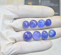 Natural Tanzanite Gemstone Hand Carved Mix Shape Cabochon Loose Gemstone For Jewelry Making Wholesalegems 11-14 MM Size 8 Pcs SM25481