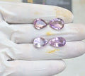 Natural Ametrine Gemstone Faceted Cut Pear Shape High Quality Loose Gemstone For Jewelry Making Wholesalegems 14-17 MM Size 4 Pcs SM25491