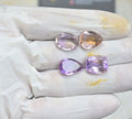 Natural Ametrine Gemstone Faceted Cut Mix Shape High Quality Loose Gemstone For Jewelry Making Wholesalegems 14-16 MM Size 4 Pcs SM25493