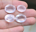 Natural Rose Quartz Gemstone Faceted Cut Oval Shape High Quality Loose Gemstone For Jewelry Making Wholesalegems 15-19 MM Size 4 Pcs SM25498