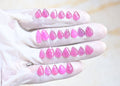 Natural Ruby Gemstone Hand Carved Leaf Shape Cabochon High Quality Loose Gemstones For Jewelry Making 8-14 MM Size 26 Pcs V3805