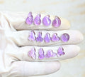 Natural Amethyst Gemstone Smooth Fancy Shape Cabochon High Quality Loose Gemstones For Jewelry Making 10-17 MM Size 13 Pcs V3942