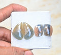 Natural Sapphire Gemstone Rose Cut Fancy Shape Cabochon High Quality Loose Gemstones For Jewelry Making 19-27 MM Size 2 Pair V3946