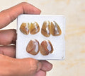 Natural Sapphire Gemstone Rose Cut Fancy Shape Cabochon High Quality Loose Gemstones For Jewelry Making 17-22 MM Size 3 Pair V3948