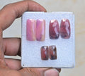 Natural Sapphire Gemstone Rose Cut Fancy Shape Cabochon High Quality Loose Gemstones For Jewelry Making 16-24 MM Size 3 Pair V3953