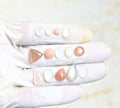 Natural Moonstone Gemstone Smooth Mix Shape Cabochon High Quality Loose Gemstones For Jewelry Making 6-14 MM Size 15 Pcs V3962