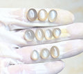 Natural Gray Moonstone Gemstone Smooth Mix Shape Cabochon High Quality Loose Gemstones For Jewelry Making 10-13 MM Size 10 Pcs V3986