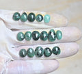 Natural Emerald Gemstone Rose Cut Fancy Shape Cabochon High Quality Loose Gemstones For Jewelry Making 8-14 MM Size 16 Pcs V3997