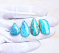 Natural Shattuckite Gemstone Smooth Mix Shape Cabochon High Quality Loose Gemstones For Jewelry Making 20-28 MM Size 4 Pcs V4030