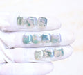 Natural Moss Agate Gemstone Step Cut Cushion Shape Cabochon High Quality Loose Gemstones For Jewelry Making 10-11 MM Size 10 Pcs V4032