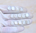 Natural White Moonstone Gemstone Honey Comb Cut Cushion Shape Cabochon High Quality Loose Gemstones For Jewelry Making 10 MM Size 14 Pcs V4034
