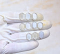 Natural Gray Moonstone Gemstone Step Cut Hexagon Shape Cabochon High Quality Loose Gemstones For Jewelry Making 14x10 MM Size 10 Pcs V4039