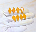 Natural Yellow Chalcedony Gemstone Step Cut Fancy Shape Cabochon High Quality Loose Gemstones For Jewelry Making 20x10 MM Size 4 Pair V4043