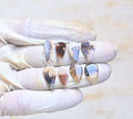 Natural Scenic Agate Gemstone Smooth Pear Shape Cabochon High Quality Loose Gemstones For Jewelry Making 15-8 MM Size 8 Pcs V4053