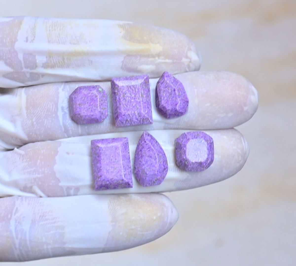 Natural Ruby Gemstone Step Cut Mix Shape Cabochon High Quality Loose Gemstones For Jewelry Making 11-15 MM Size 3 Pair V4062