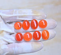 Natural Carnelian Gemstone Smooth Mix Shape Cabochon High Quality Loose Gemstones For Jewelry Making 13-16 MM Size 8 Pcs V4065
